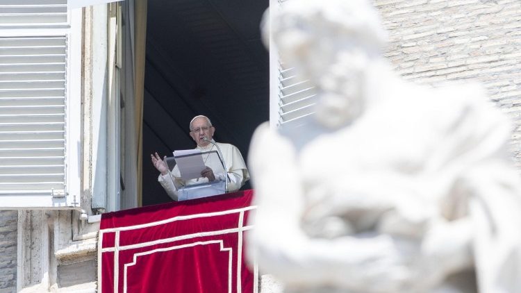 Le Pape François lors de l'Angélus du dimanche 29 juillet 2018.