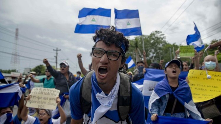 University students protest in Managua