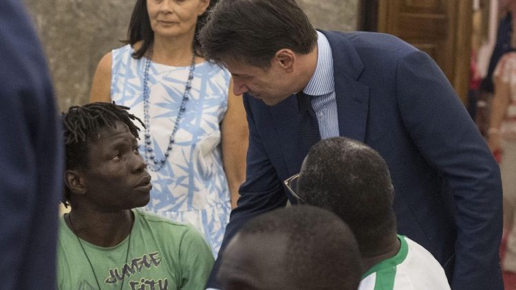Migranti nadničari s talijanskim premijerom Conteom u Foggi