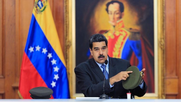 Il presidente del Venezuela Nicolas Maduro  