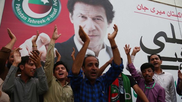 Imran Khan ist am 17. August durch das Parlament als Premierminister gewählt worden - die Anhänger des ehemaligen Cricketstars nahmen dies mit Freude auf