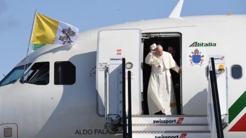 Le Pape François est arrivé à Dublin