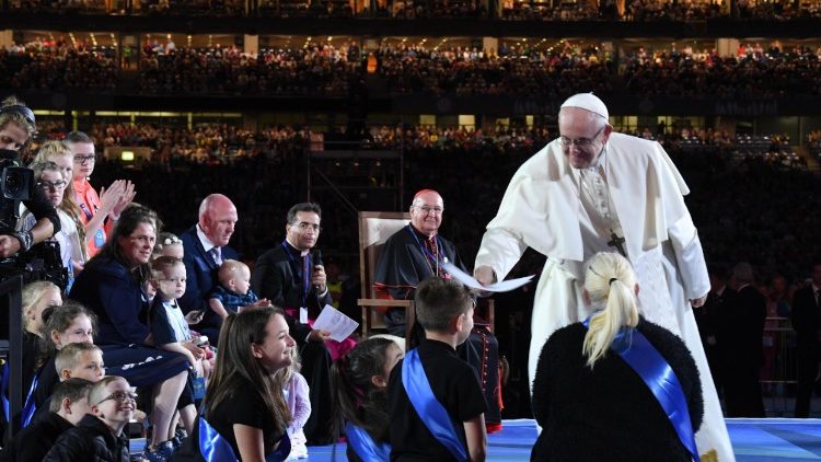 Pope Francis at Croke Park Stadium, Dublin