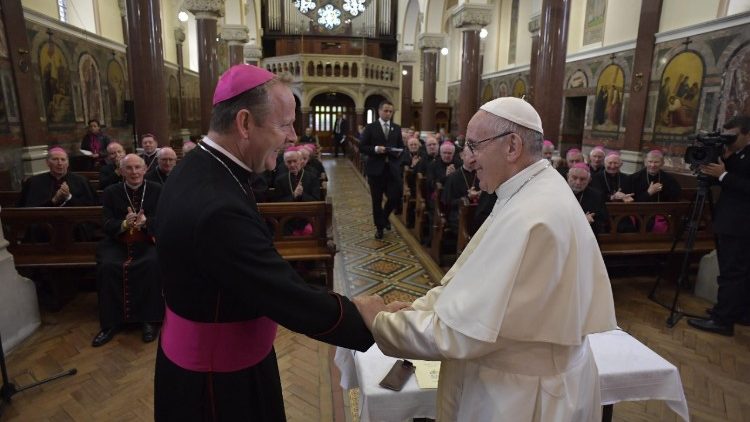 Papa encontrou o episcopado irlandês no Convento das Irmãs Dominicanas, em Dublin