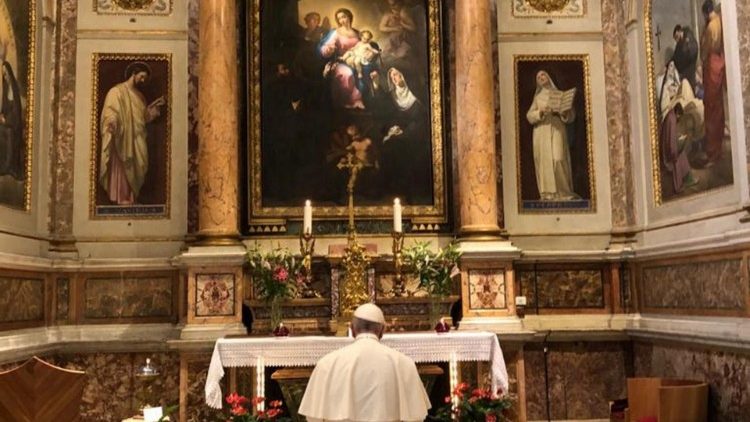  Visita del Santo Padre a sorpresa a Sant'Agostino