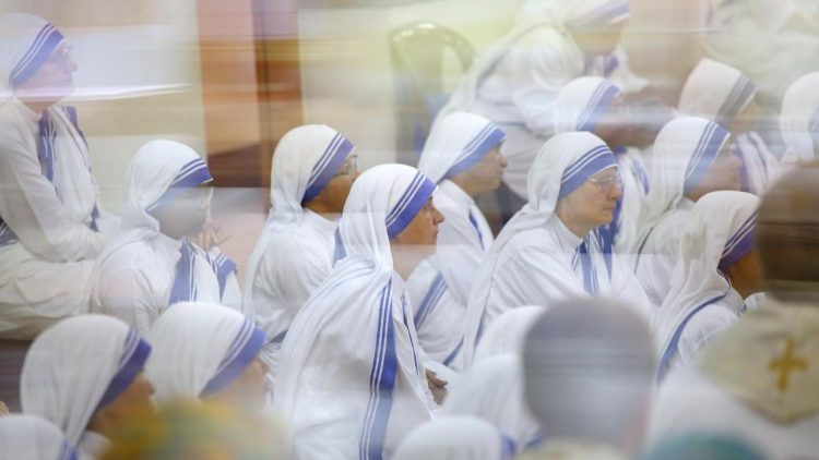 Members of the Missionaries of Charity founded by Mother Teresa of Calcutta