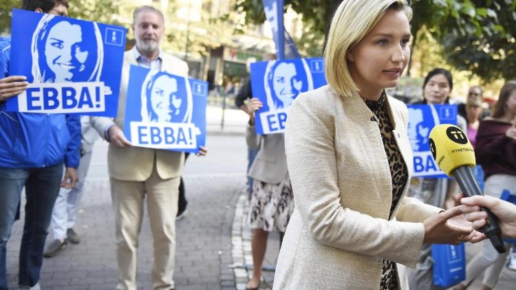 Ebba Bush Thor, leader du parti chrétien-démocrate suédois, à Stockholm le 5 septembre.