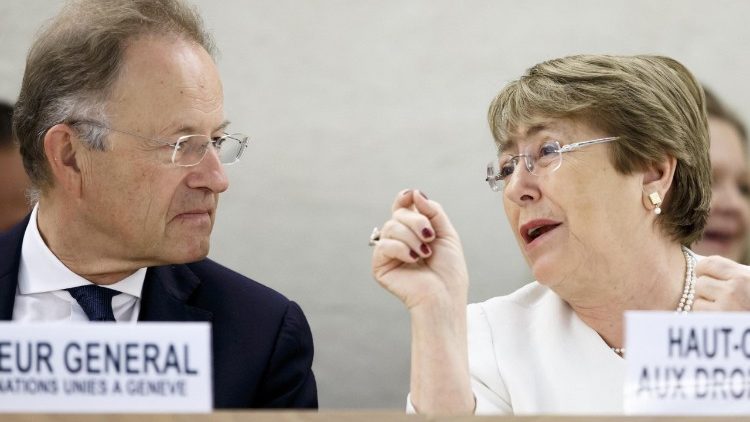 Michelle Bachelet au Haut-Commissariat des Nations Unions aux droits de l'homme.