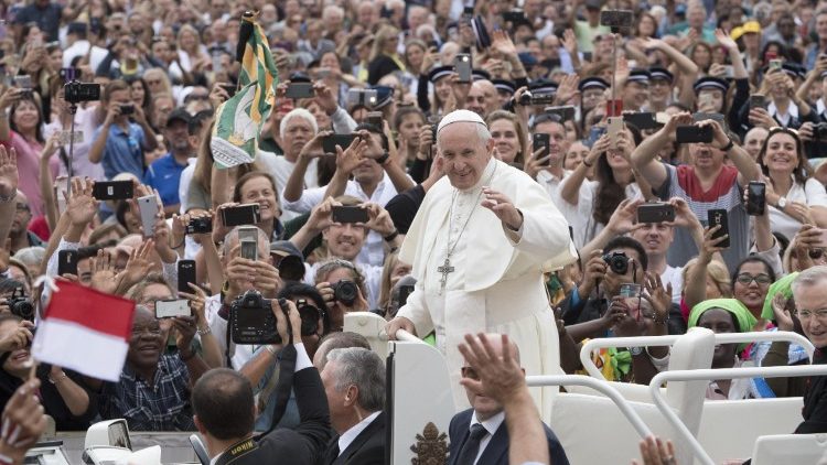 Pope Francis  at the general audience of September 19, 2018, in the Vatican. 