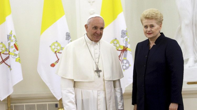 教宗与立陶宛总统