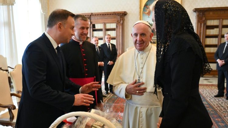 Stretnutie pápeža s poľským prezidentom Andrzejom Dudom