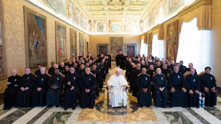 Ferenc pápa 2018-ban találkozott a passzionistákkal a Vatikánban