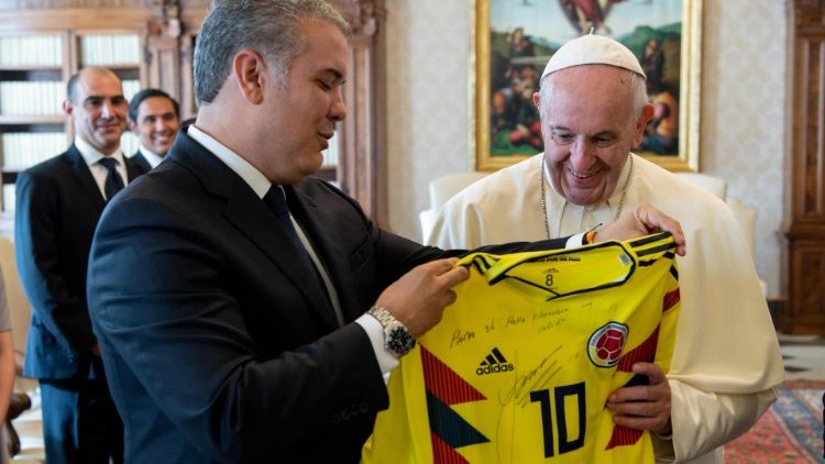 Spotkanie Papieża Franciszka z Prezydentem Kolumbii Ivanem Duque Marquezem