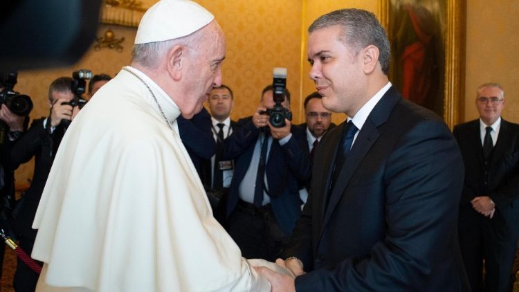 Popiežius ir Kolumbijos prezidentas