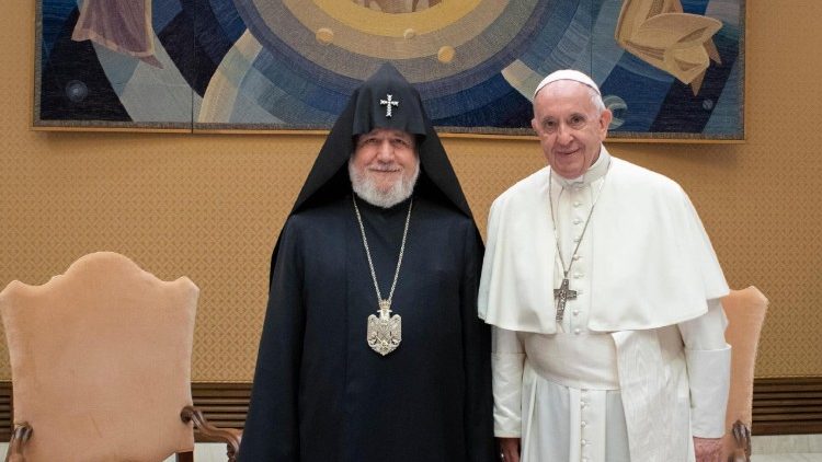 Pope Francis meets Patriarch Karekin II