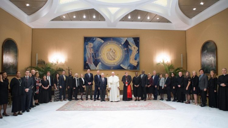 프란치스코 교황과 미국성서협회(ABS) 대표단