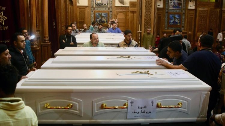 Pogrzeb zamordowanych Koptów