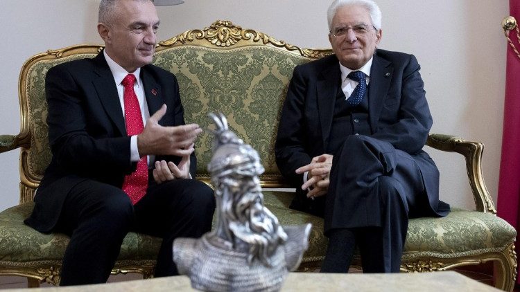 Dy presidentë: ai shqiptar, Ilir Meta dhe ai italian, Sergio Mattarella