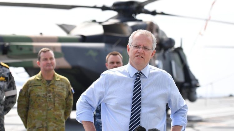 Der australische Premierminister Scott Morrison gibt sich als Hardliner in Sachen Einwanderung