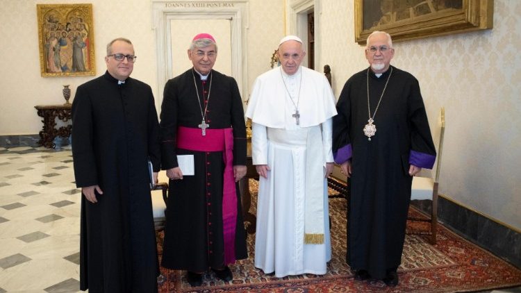 Vyskupai iš Irano popiežiaus audiencijoje 2018 m.