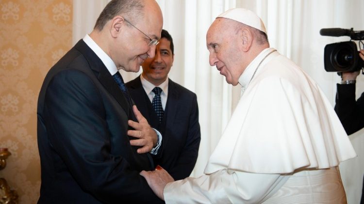 Papa Francisco Presidente Iraq Salih visita