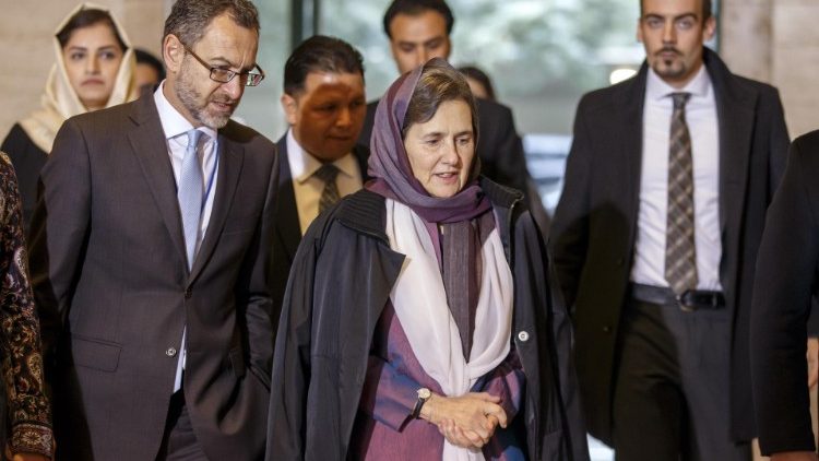 La Presidente afghana Rula Ghani a Ginevra
