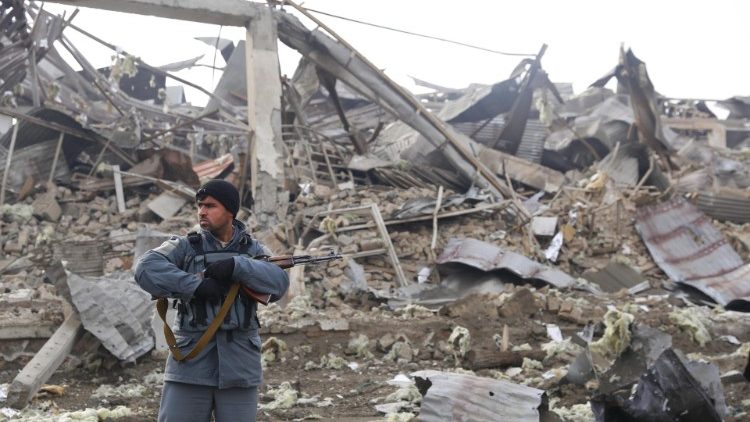 Distruzione e devastazione a Kabul, in Afghanistan