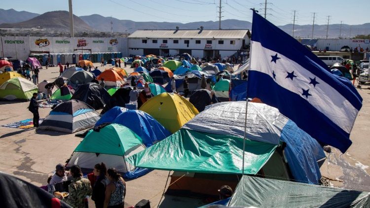 Accampamento dei migranti a Tijuana