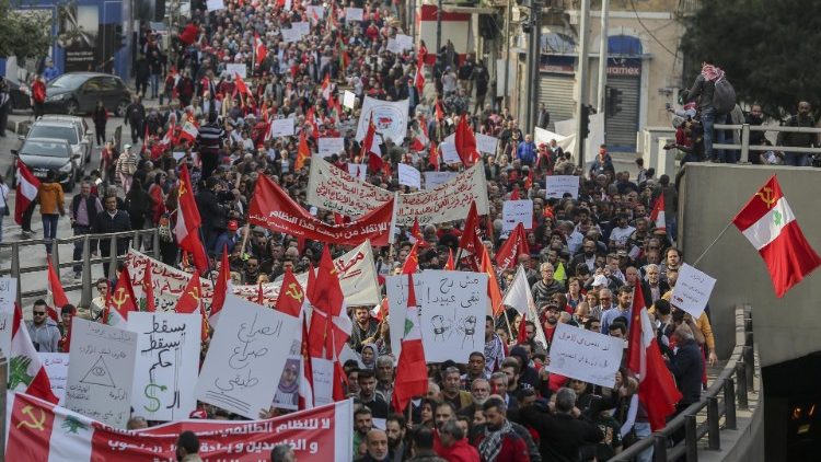 Manifestazioni a Beirut
