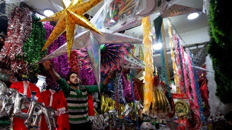 Christmas preparation in  India.