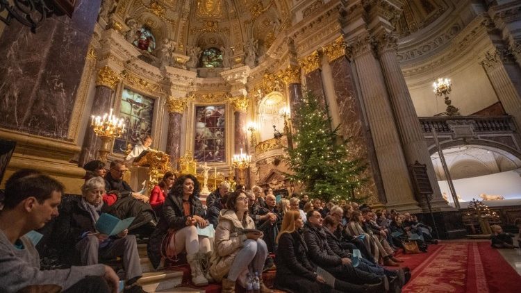Ein Weihnachtsgottesdienst in Berlin
