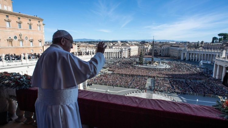 Papa Francisco durante a Bênção Urbi et Orbi