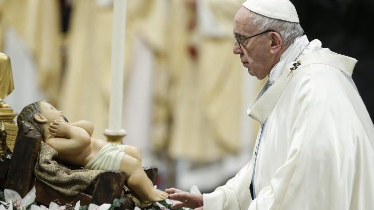 Pope Francis celebrates Mass of the Solemnity of Mary Most Holy