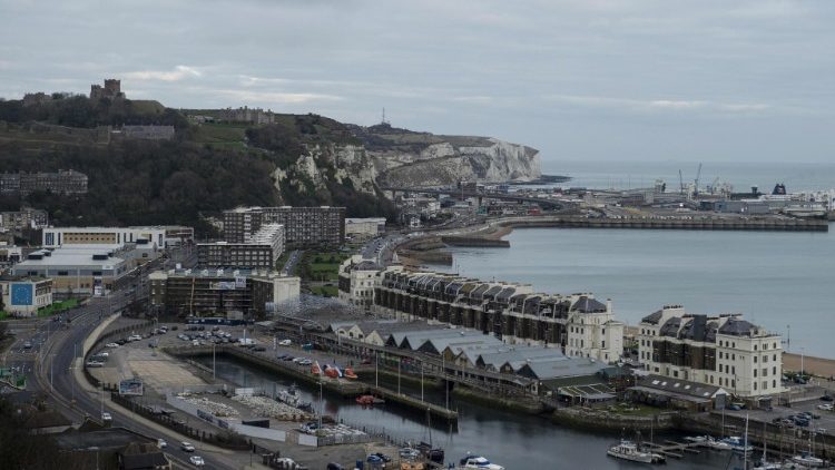 Le port de Douvres, au sud de l'Angleterre, principal lieu d'arrivée des migrants depuis les côtes françaises. 