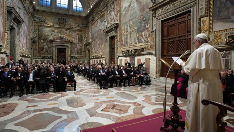 Pope Francis holds an audience with the Members of the Diplomatic Corps 