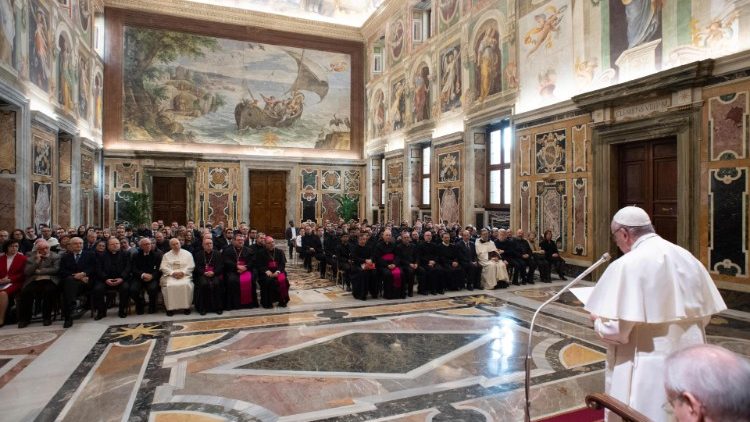 Popiežius kalba italams Bažnyčios istorikams