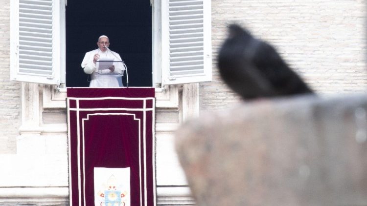 Le Pape François lors de la prière de l'Angélus le 13 janvier 2018. 