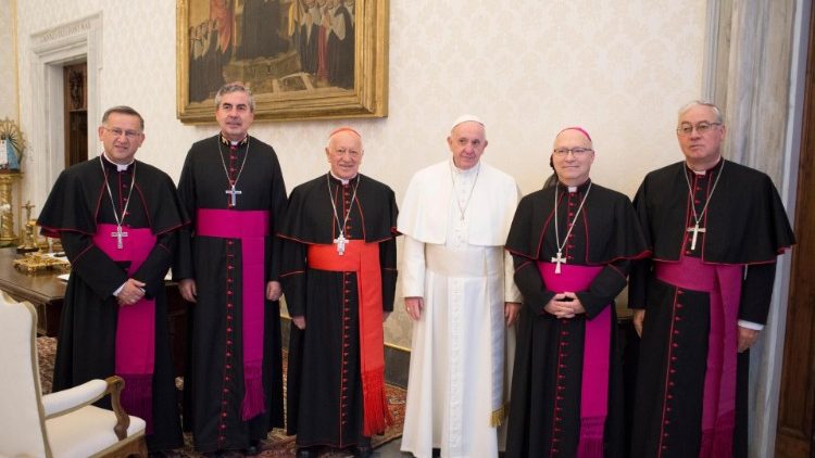 Popiežius su Čilės vyskupais