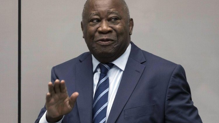 L'ancien président ivoirien Laurent Gbagbo à la Cour pénale internationale de la Haye. 
