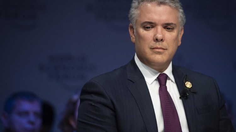 Ivan Duque, président de la Colombie, au Forum Économique de Davos - Suisse, 23 janvier 2019