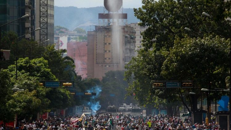 Demonstrations in Caracas against Nicolas Maduro