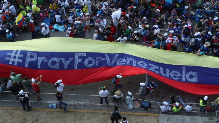Jovens venezuelanos na Jornada Mundial no Panamá, em janeiro de 2019