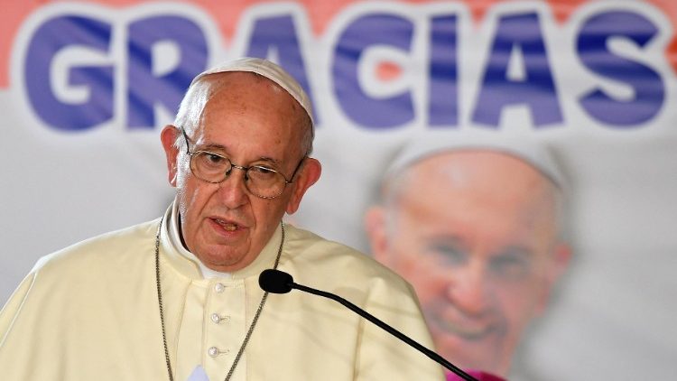 Папа Францішак падчас візіту ў Панаму