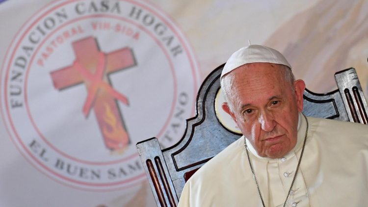 El Papa Francisco visitó en el 2019, en Panamá la Casa Hogar el Buen Samaritano