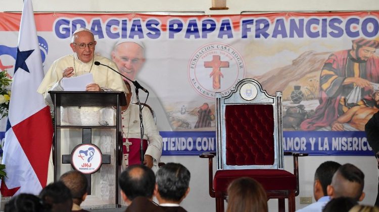 パナマ市内の医療福祉施設を訪問した教皇フランシスコ　2019年1月27日
