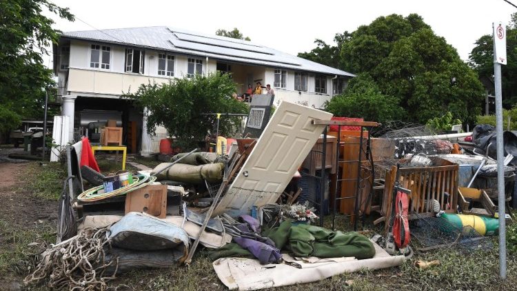Inundações atingiram Townsville, Queensland.