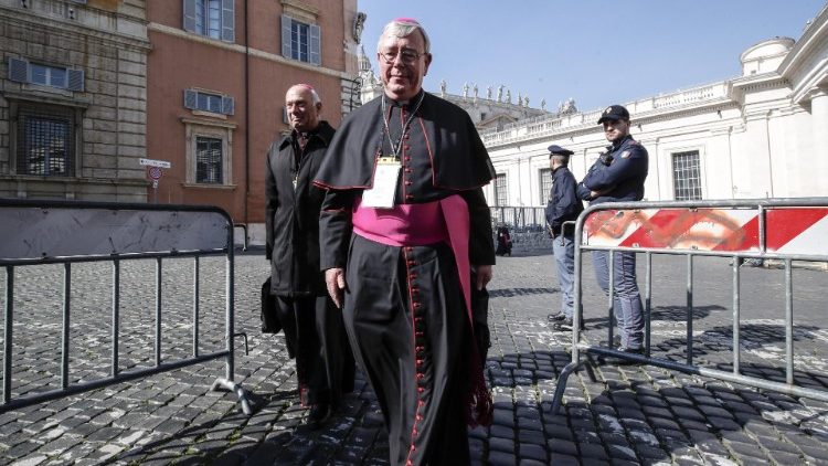 Hollerich vor einer Woche beim Anti-Missbrauchs-Gipfel im Vatikan