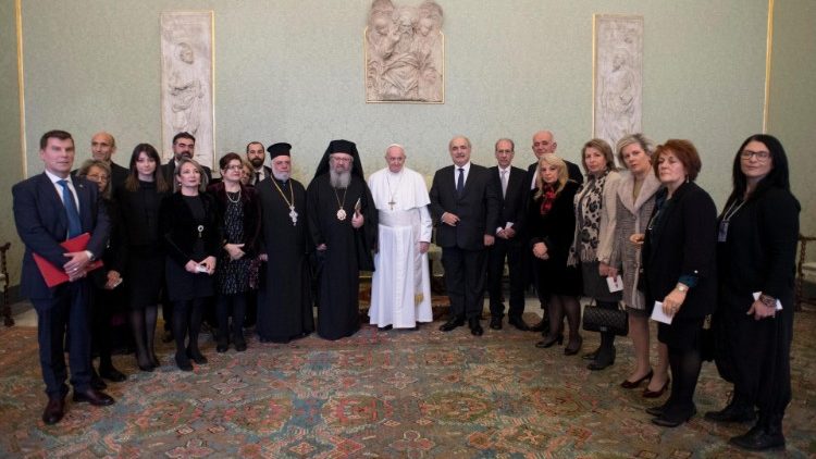 Papa Franjo i izaslanstvo crkvenog tijela 'Apostolikì Diakonia' Grčke pravoslavne Crkve