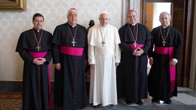 Popiežius su Meksikos vyskupų konferencijos vadovybe
