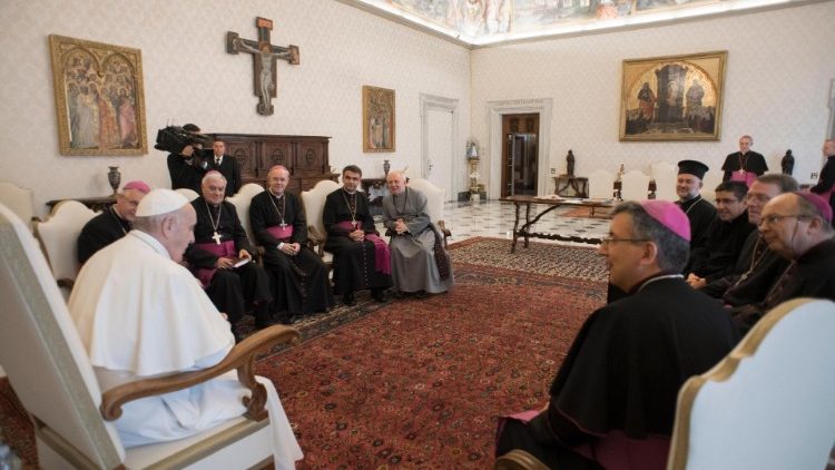 Епископы Казахстана и Средней Азии на встрече с Папой Франциском в Ватикане